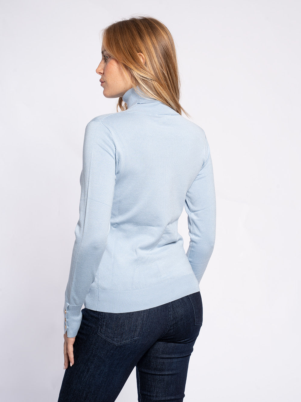 Maglia collo alto in viscosa