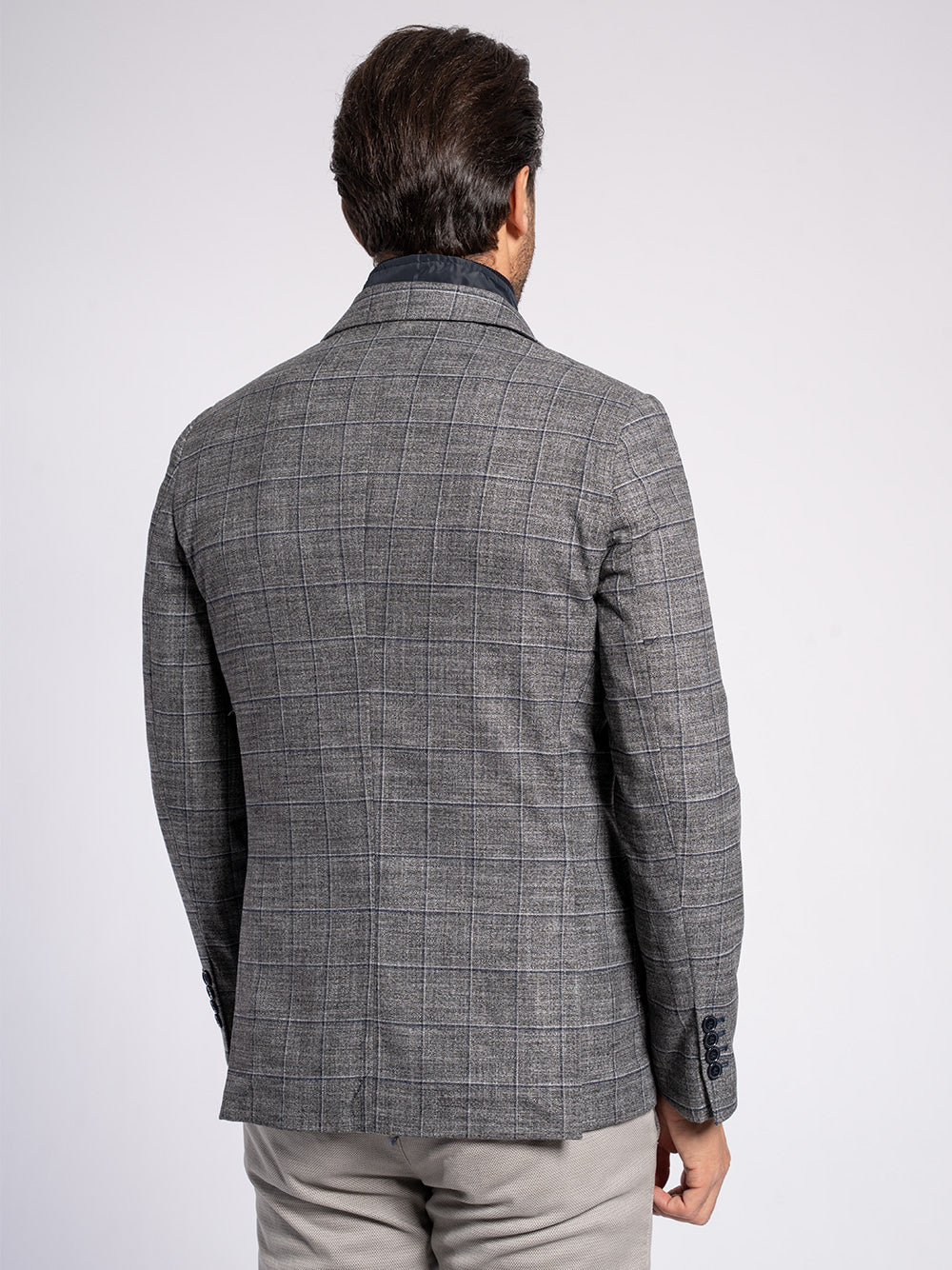 Giacca a quadri con pettorina