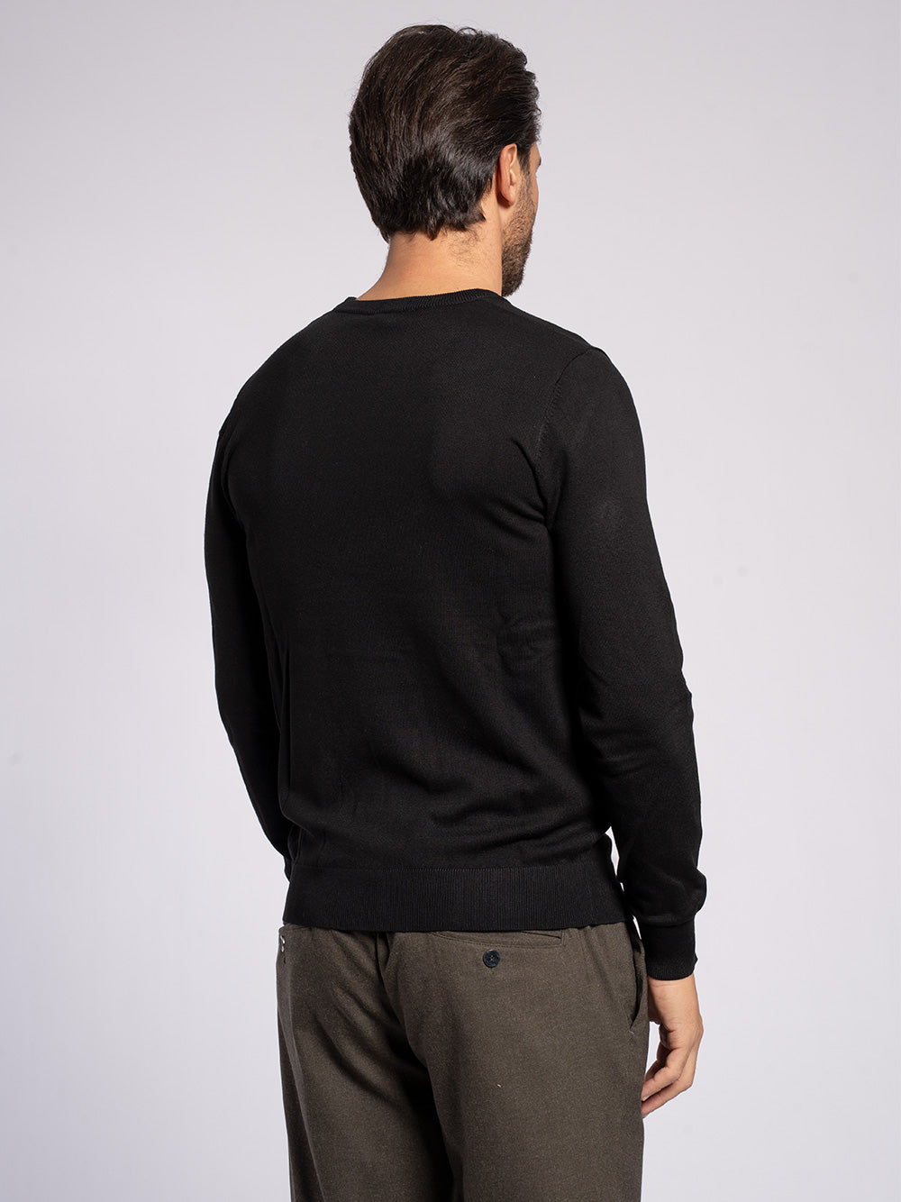 Girocollo basic in viscosa