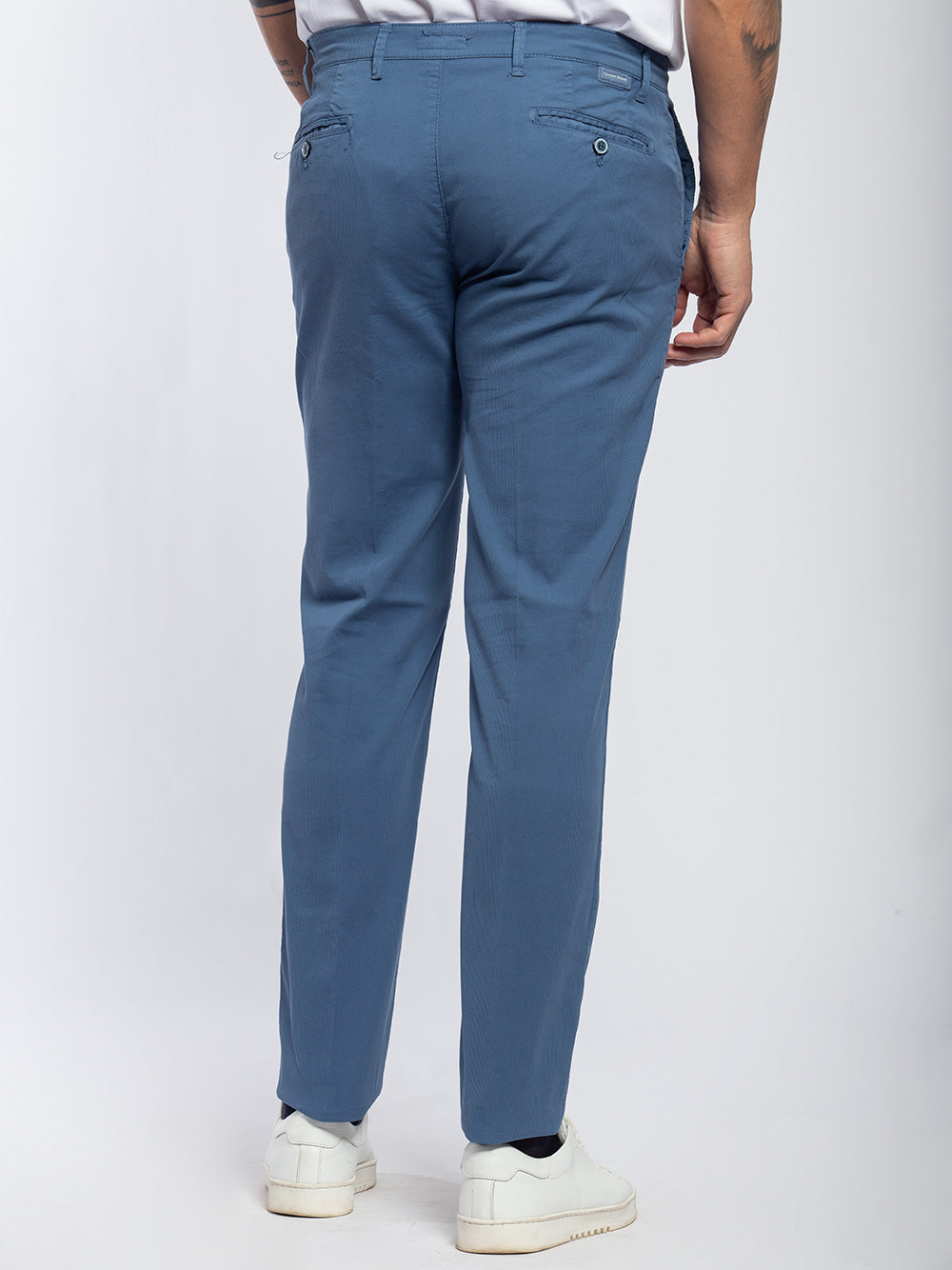 Pantalone in cotone piquet