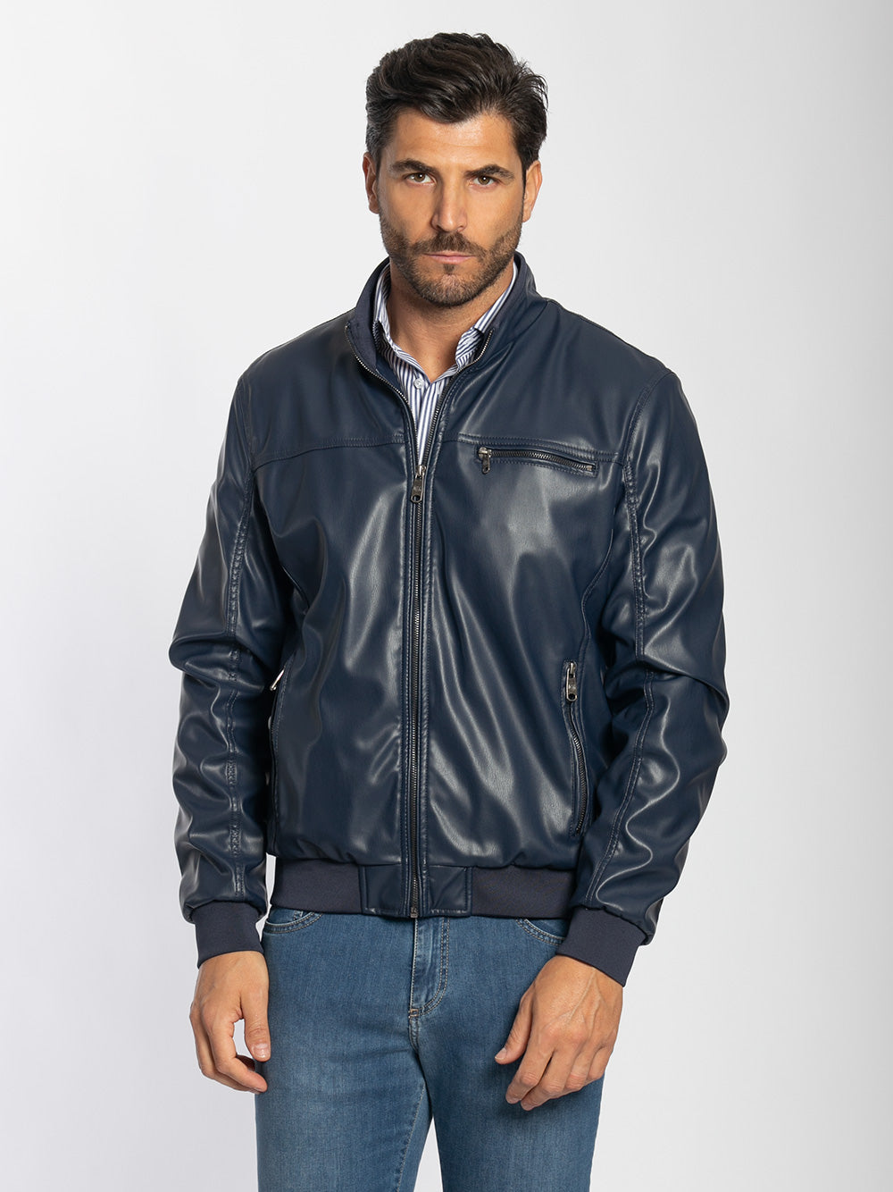 Bomber primaverile similpelle