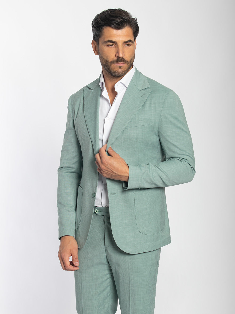 Abito petto a lancia monopetto slim fit