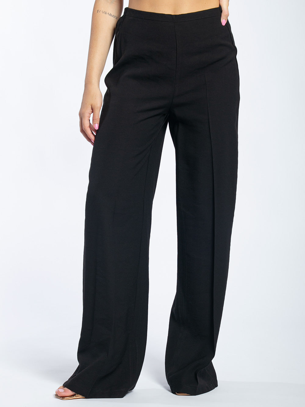 Pantalone a palazzo in viscosa
