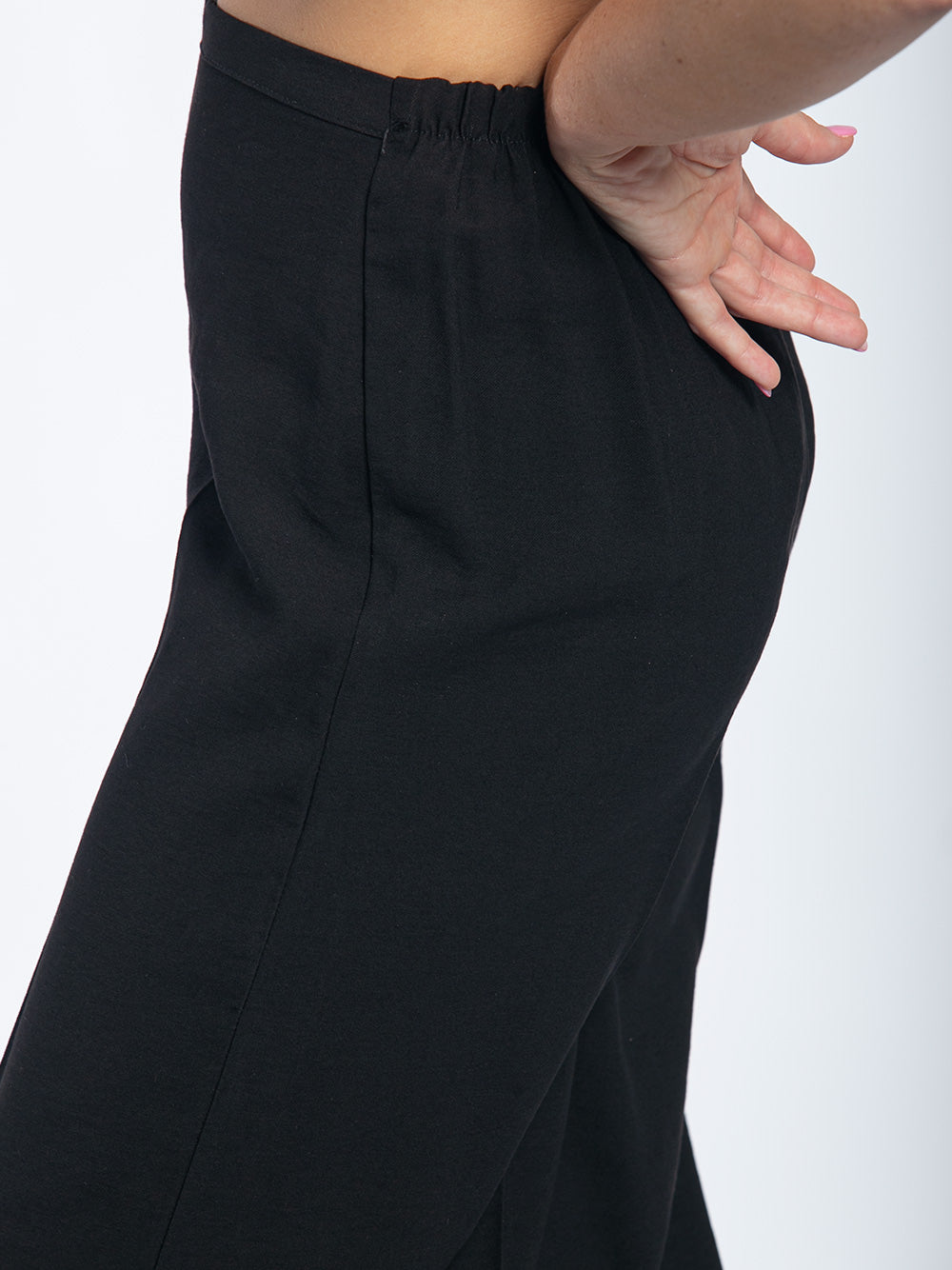 Pantalone a palazzo in viscosa