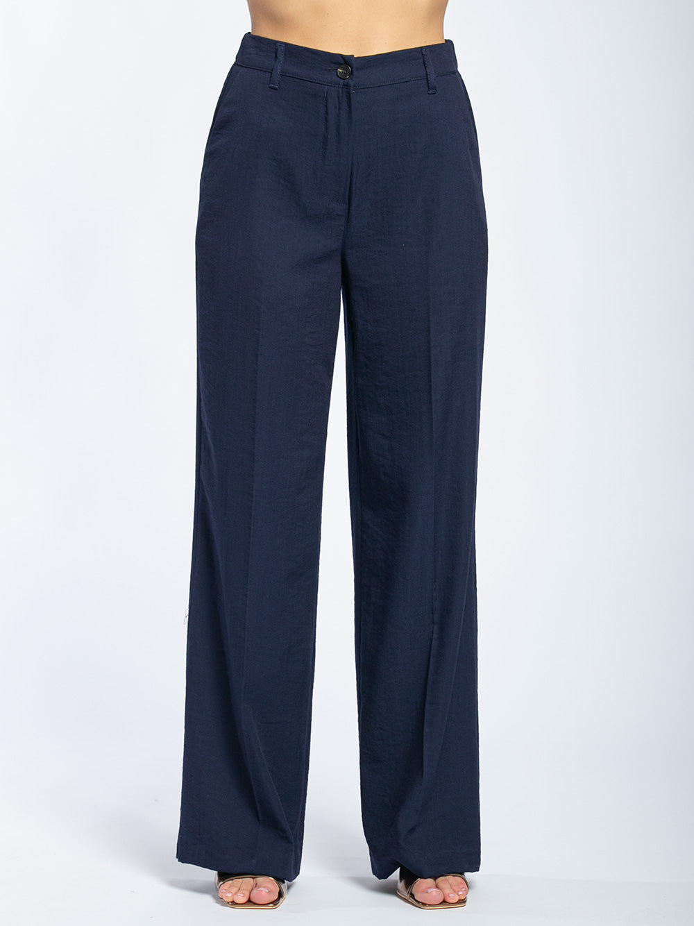 Pantalone in viscosa vestibilità regolare