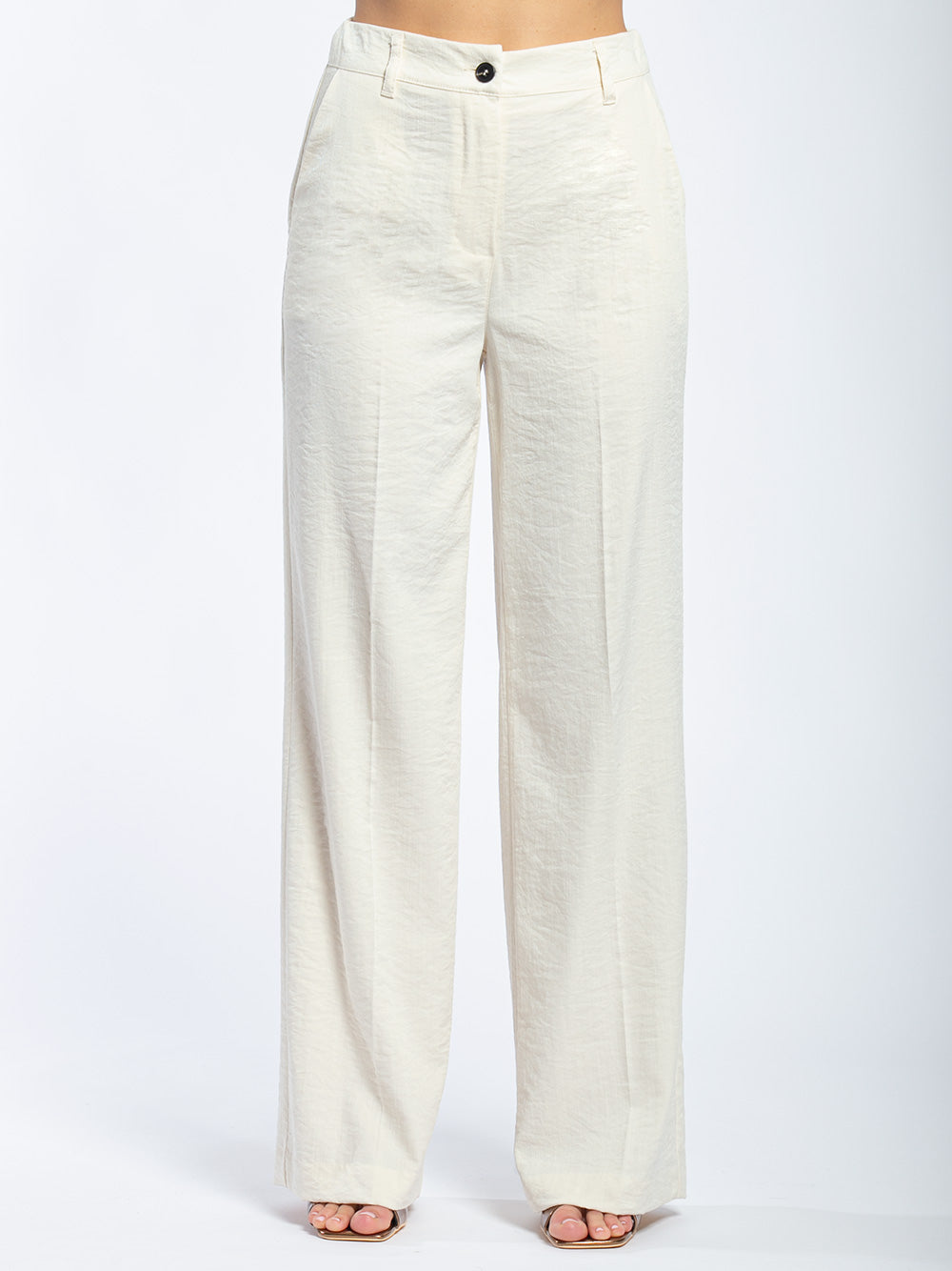Pantalone in viscosa vestibilità regolare