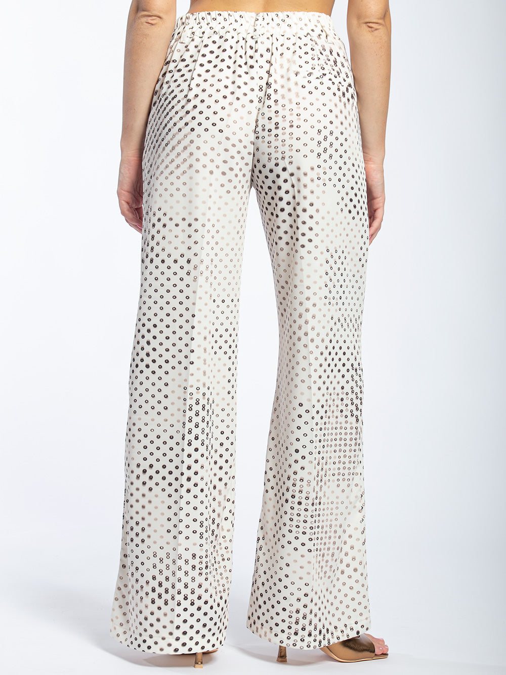 Pantalone tailleur microfantasia