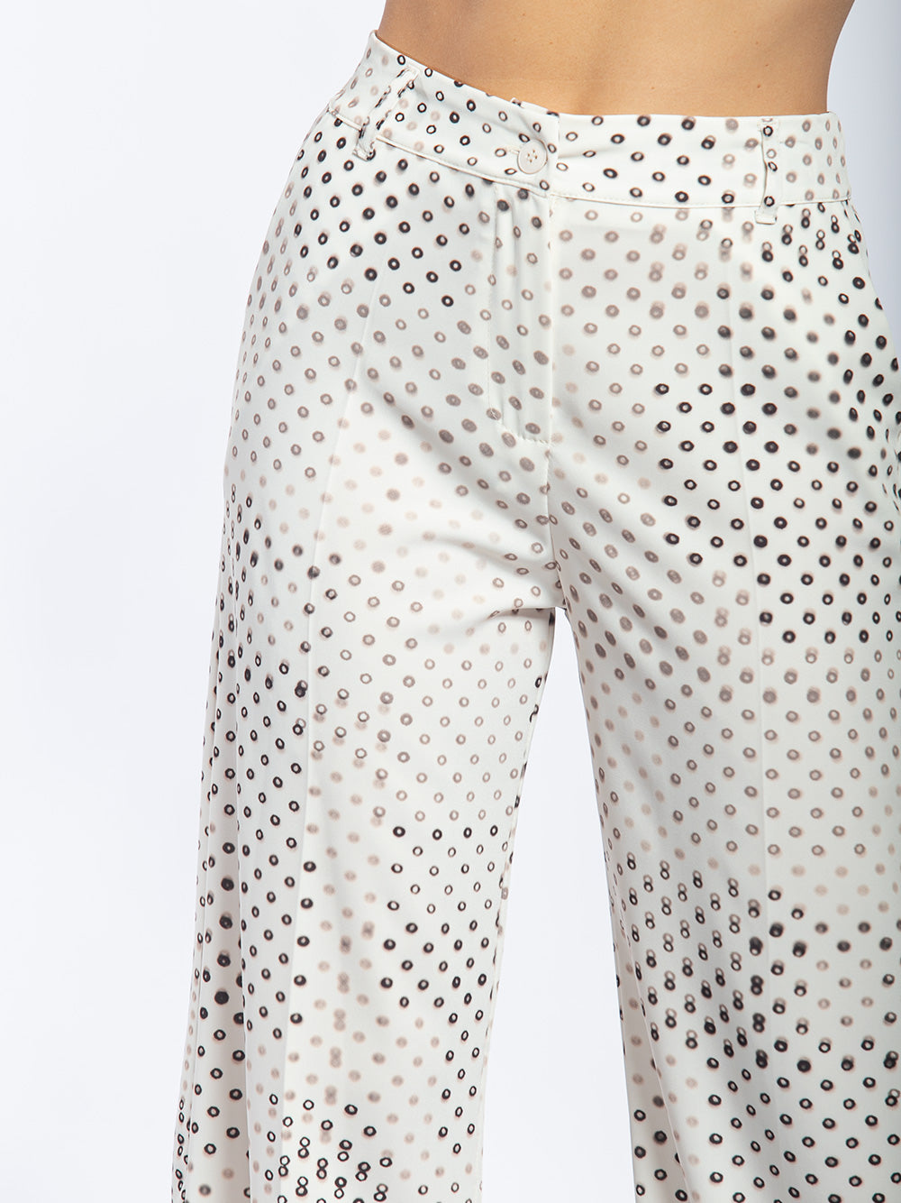 Pantalone tailleur microfantasia