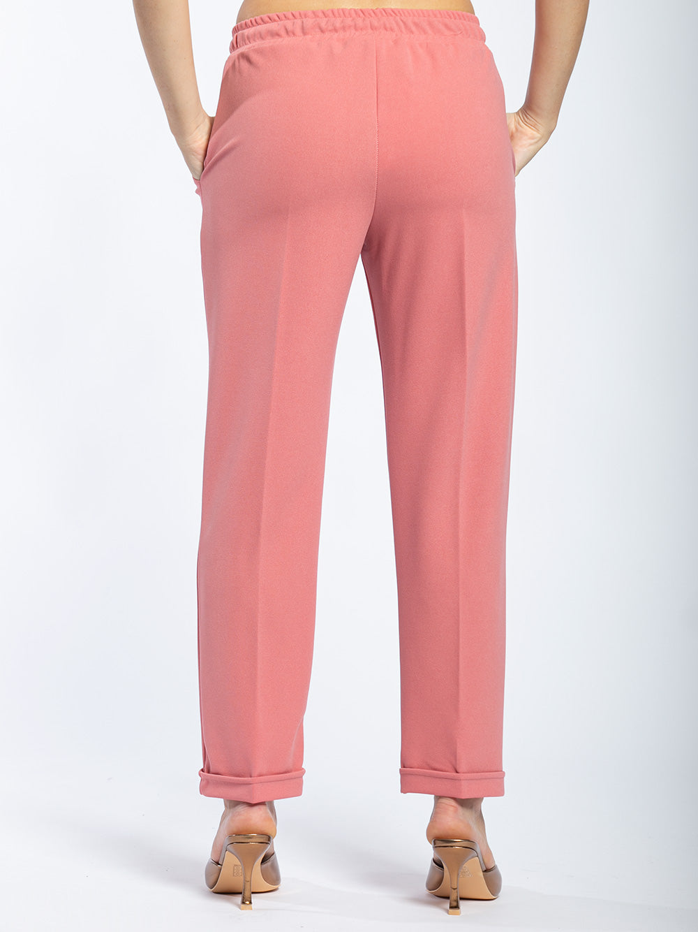 Pantalone elastico con fiocco in vita