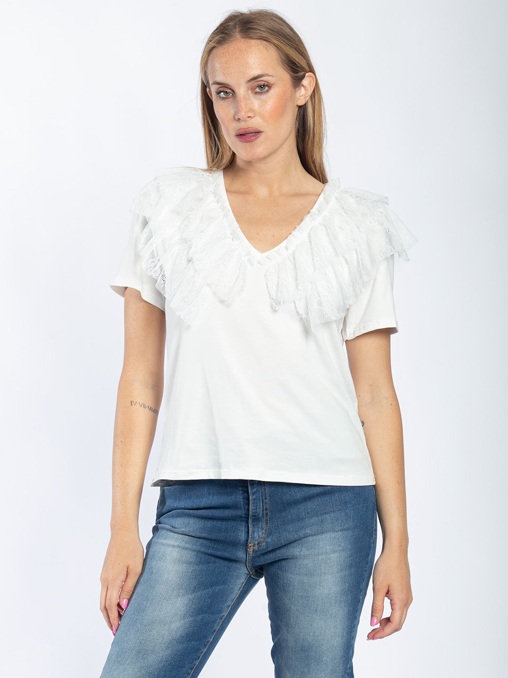 T-shirt a maniche corte in cotone