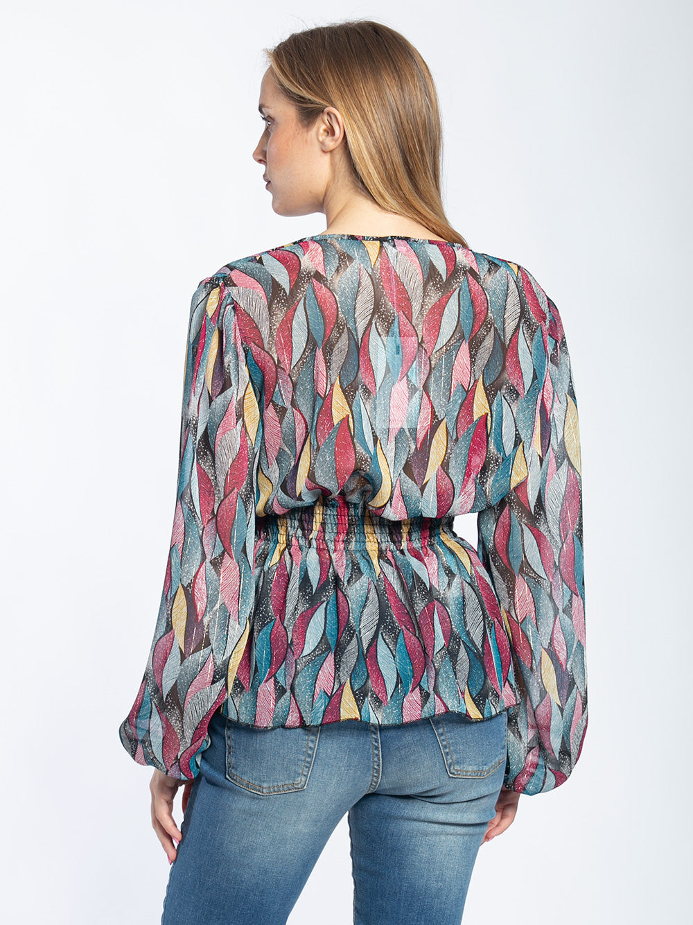Blusa in georgette stampato