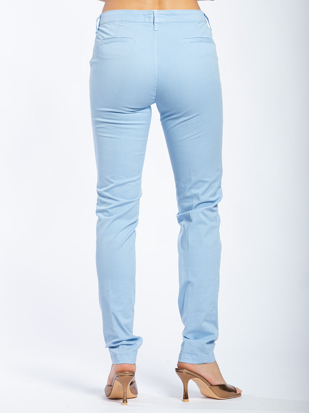 Chino in cotone elestico