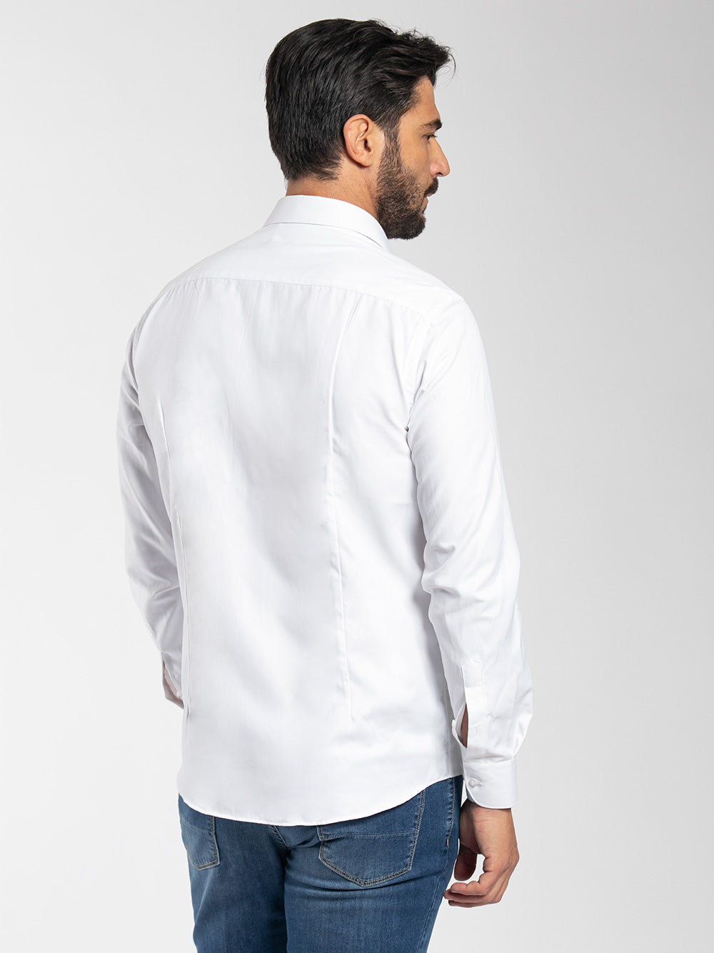 Camicia in oxford nido d'ape