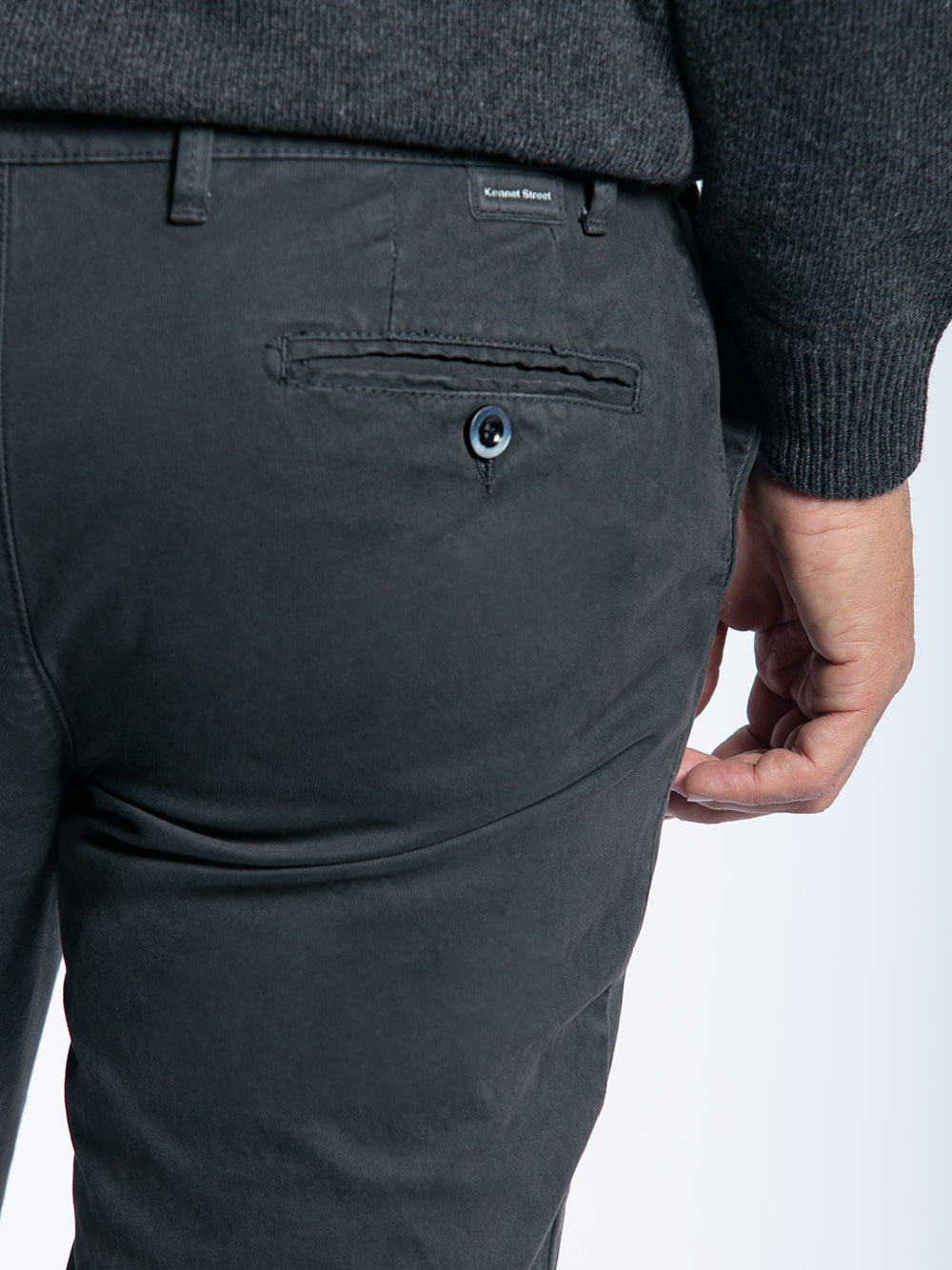 Pantalone in cotone piquet
