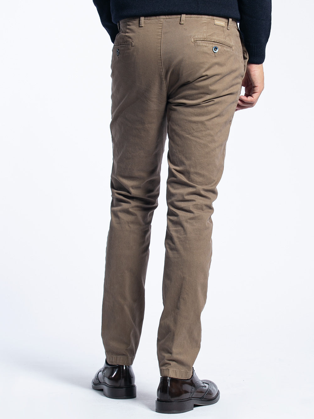 Pantalone in cotone piquet
