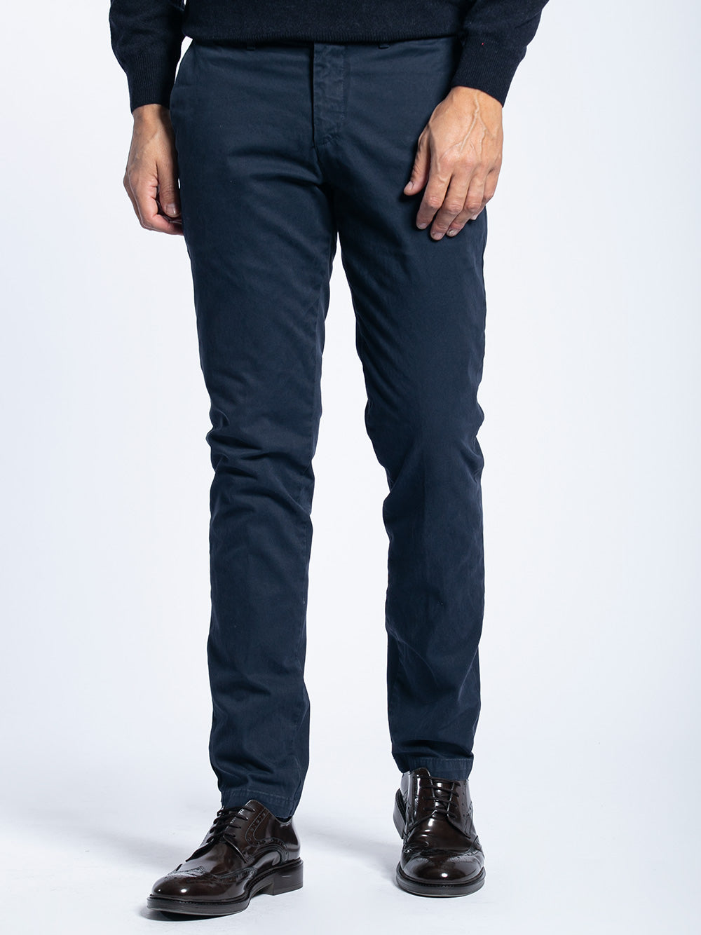 Pantalone in cotone piquet