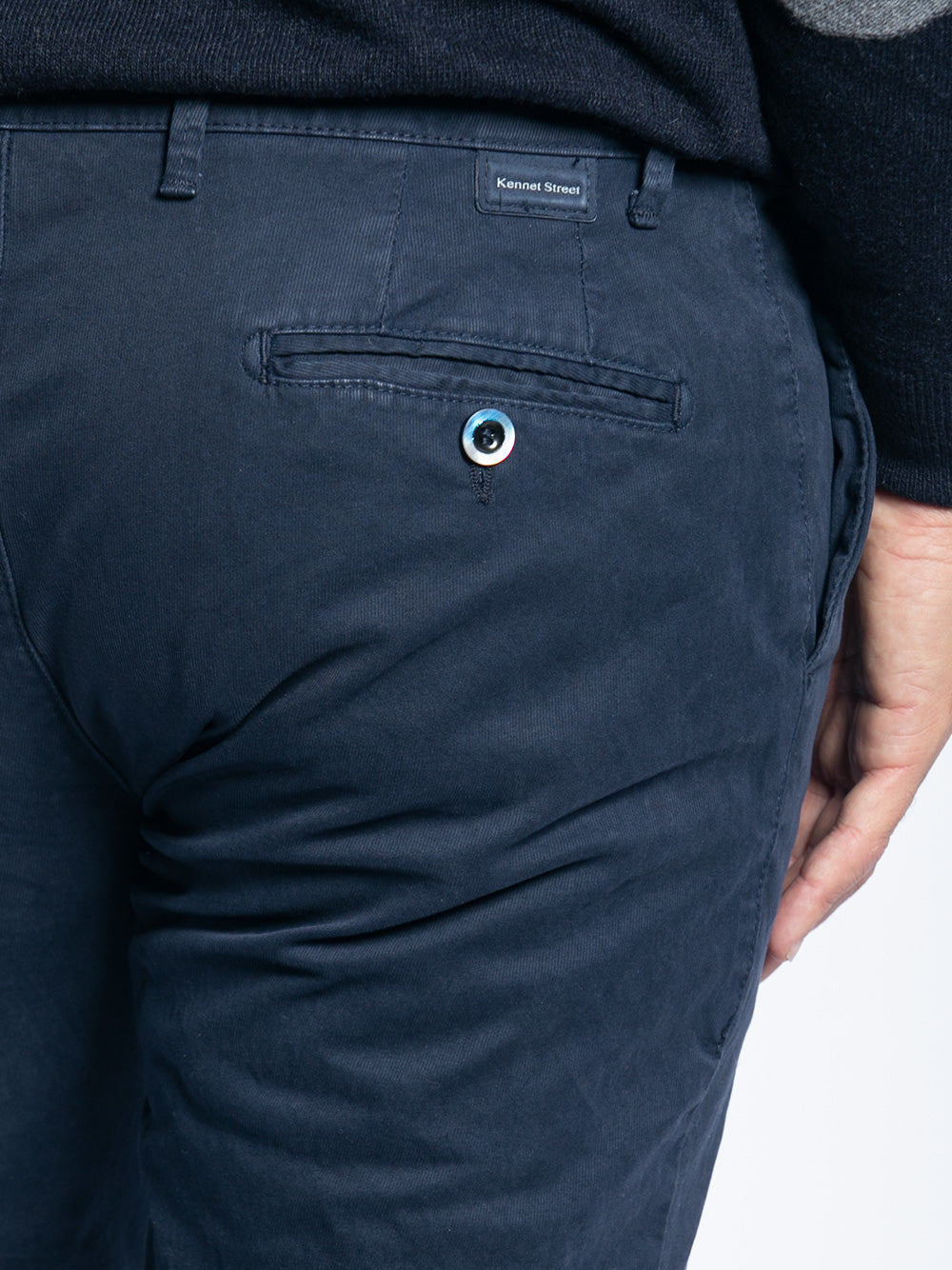 Pantalone in cotone piquet