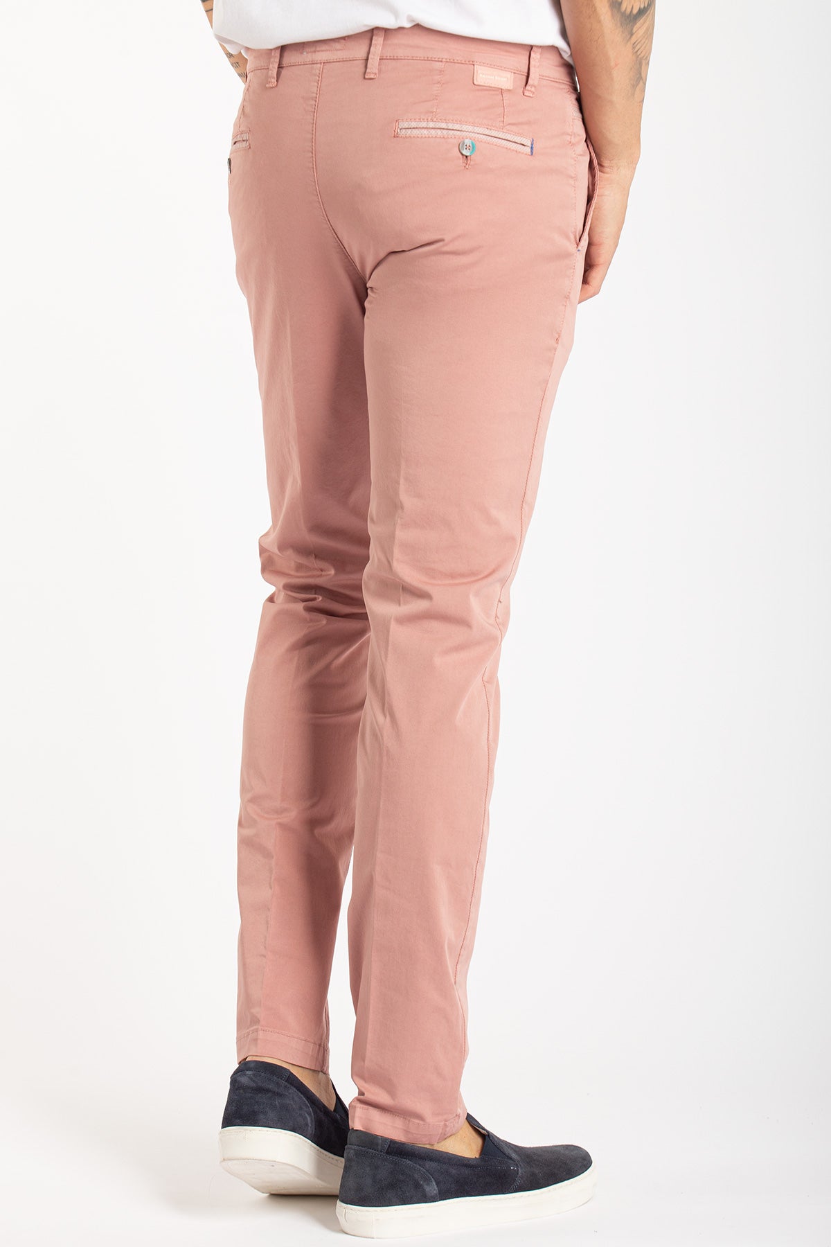 Pantalone chino in raso slim