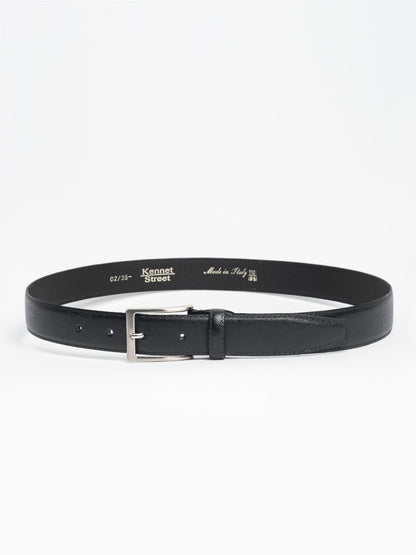 Saffiano leather belt