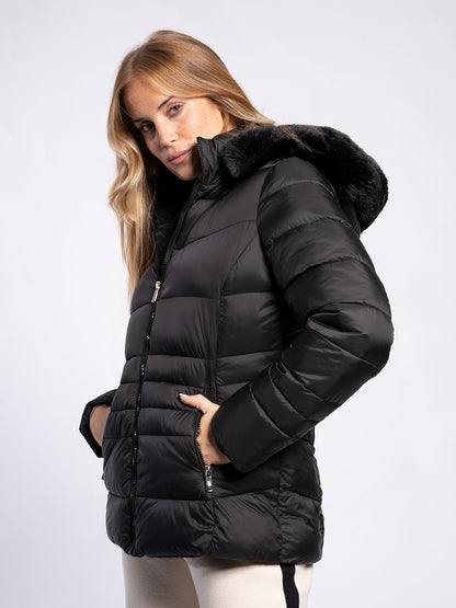 Piumino midi in nylon