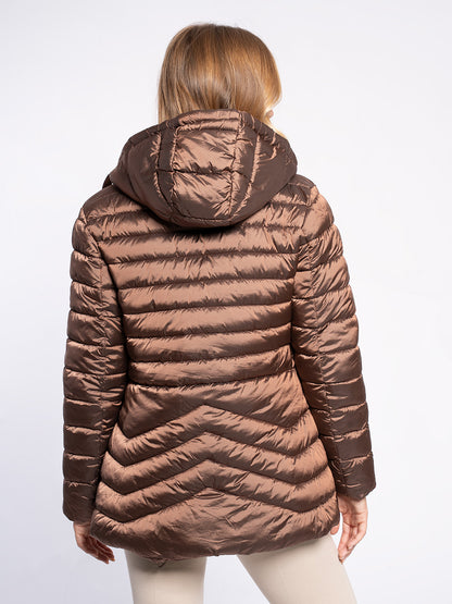 Piumino comfort con cappuccio staccabile