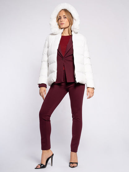 Piumino con cappuccio staccabile