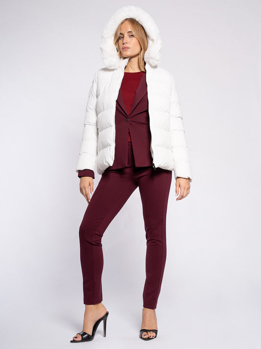 Piumino con cappuccio staccabile