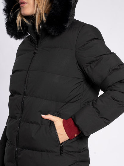 Piumino con cappuccio staccabile