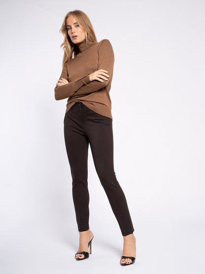 Maglia collo alto in viscosa