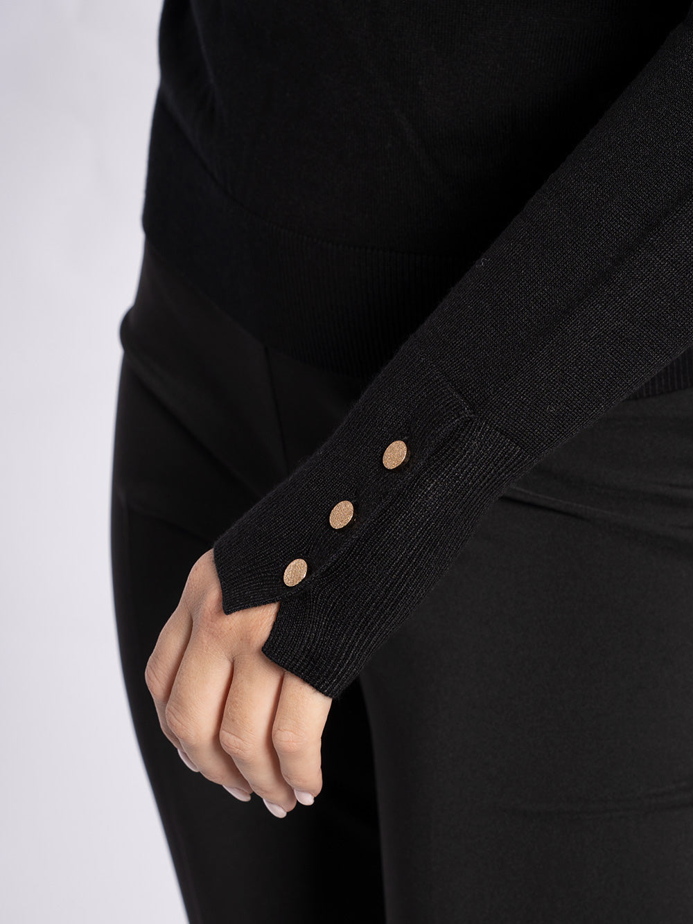 Maglia collo alto in viscosa