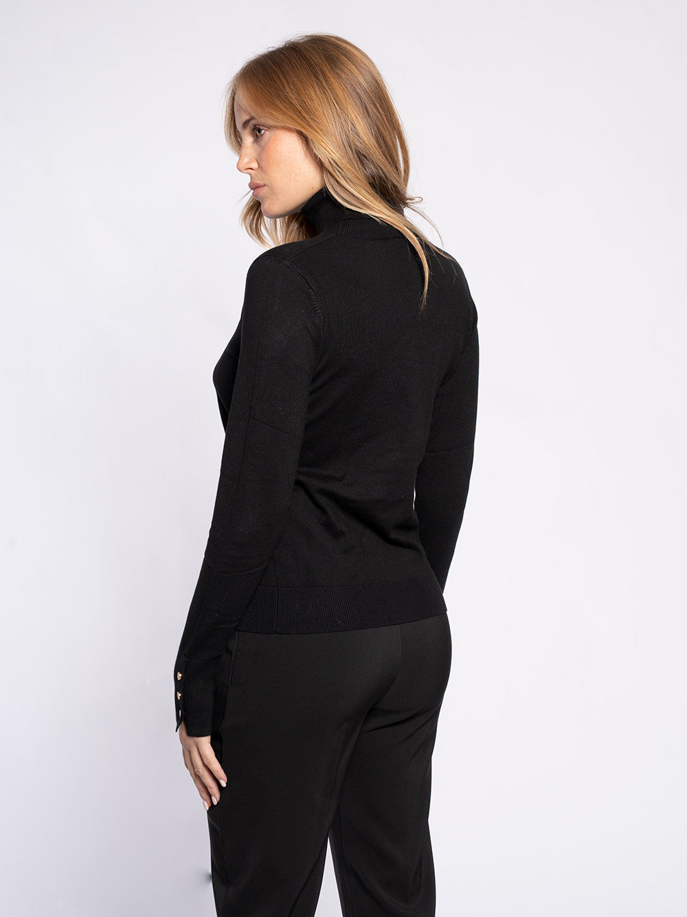 Maglia collo alto in viscosa