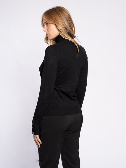 Maglia collo alto in viscosa