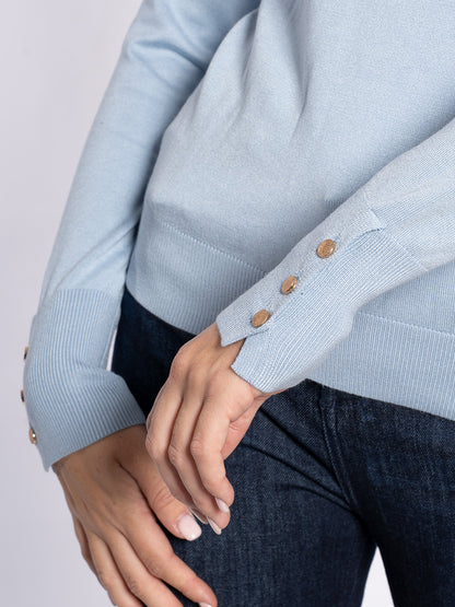 Maglia collo alto in viscosa