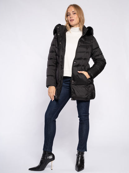 Piumino con cappuccio staccabile