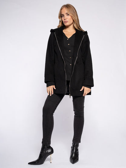 Cappotto con cappuccio