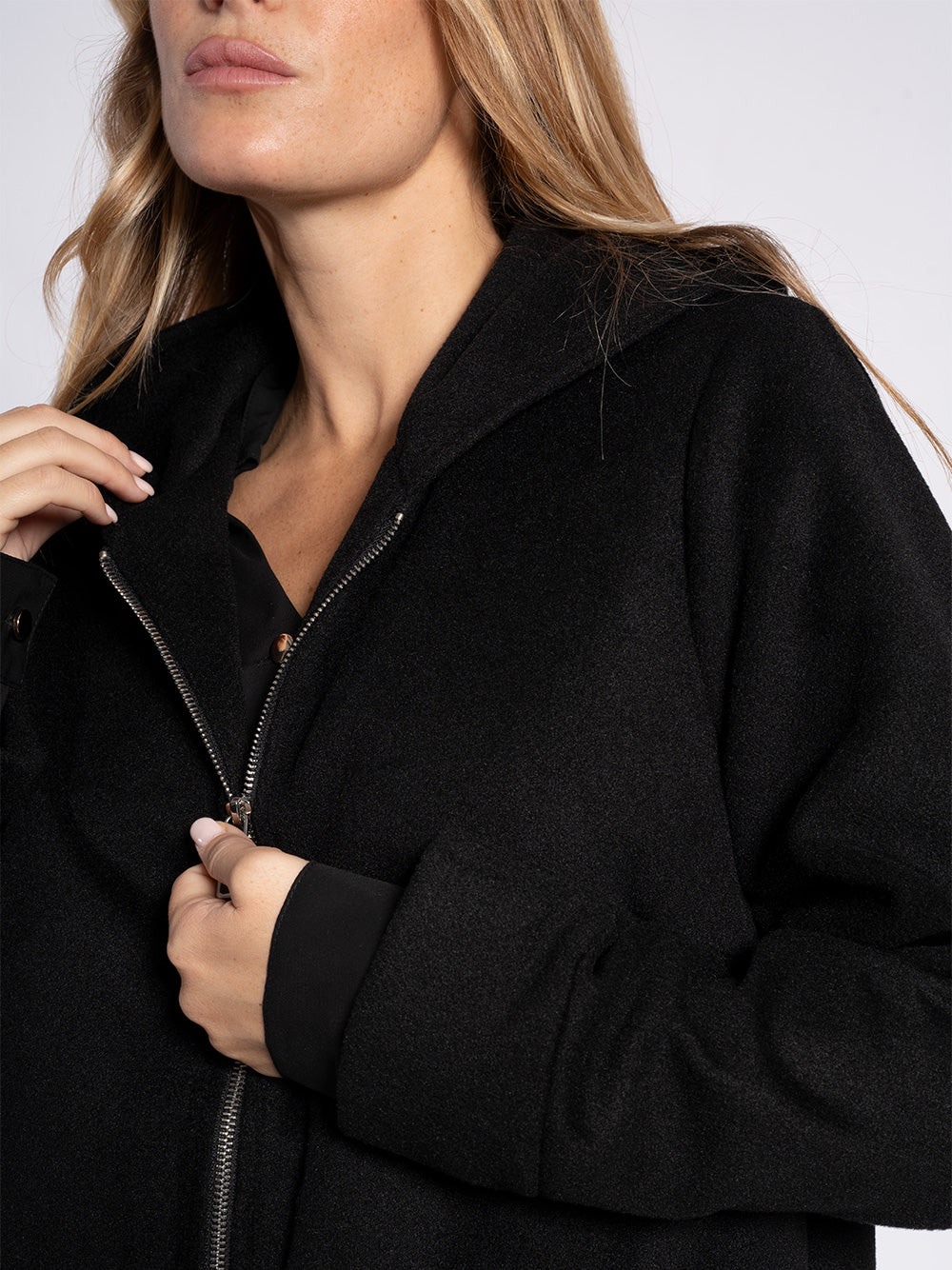 Cappotto con cappuccio