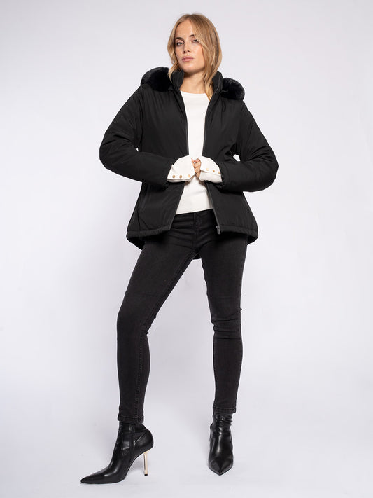 Caban tecnico cappuccio staccabile