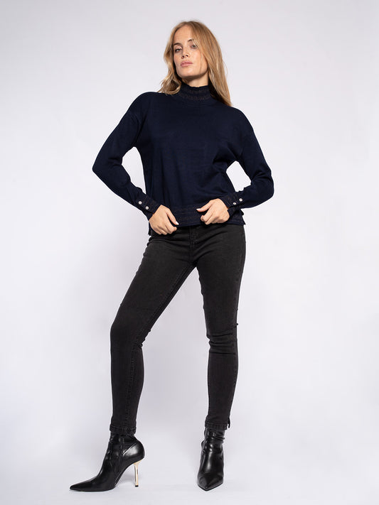 Maglia collo alto regolare