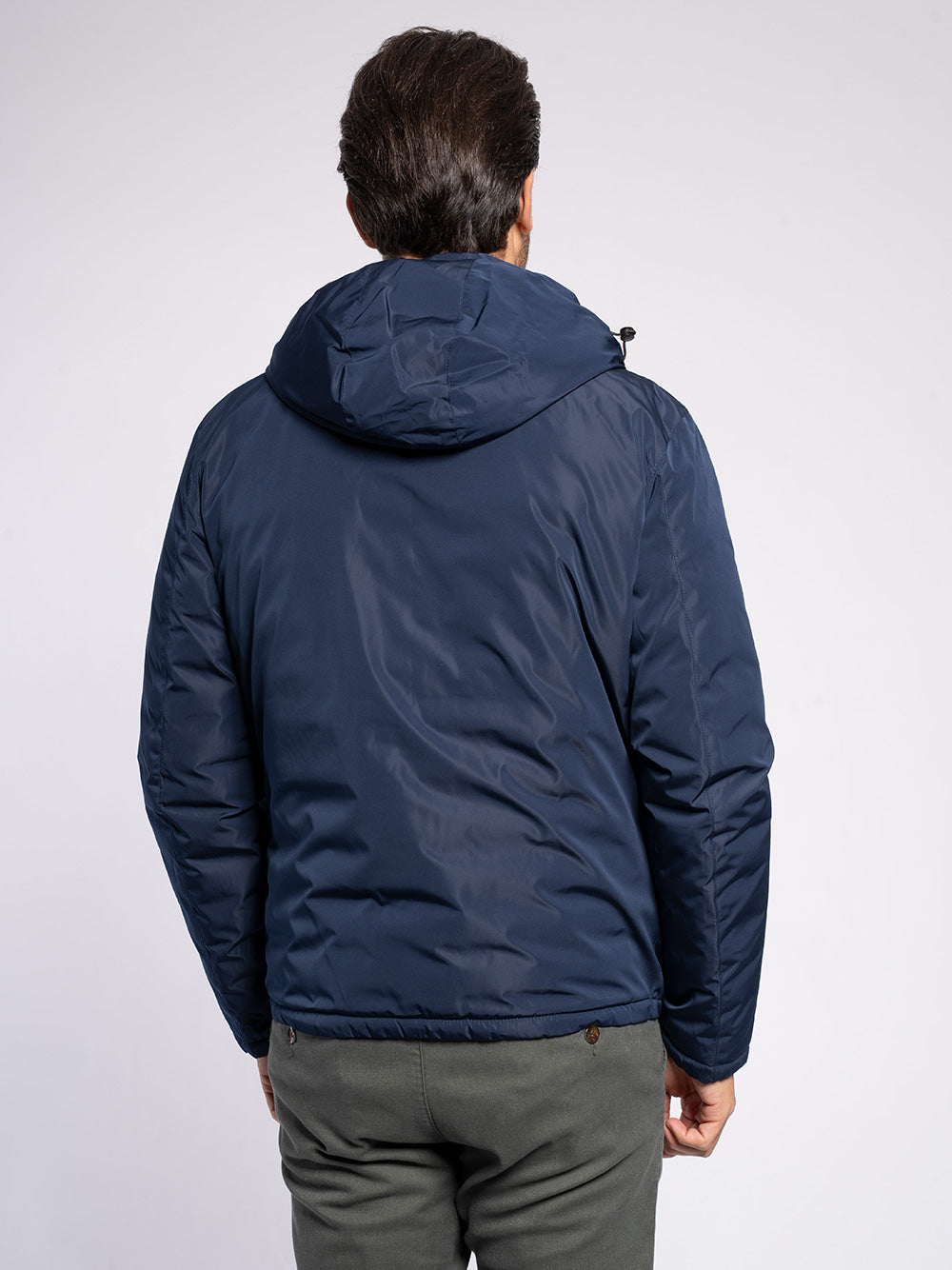 Caban double face in tessuto tecnico