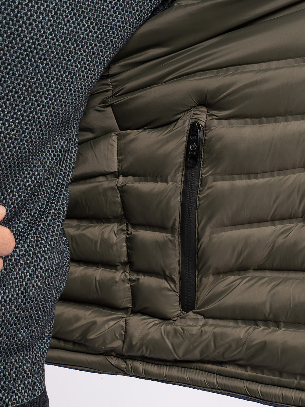 Caban double face in tessuto tecnico