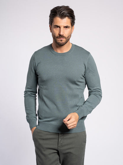 Girocollo basic in viscosa