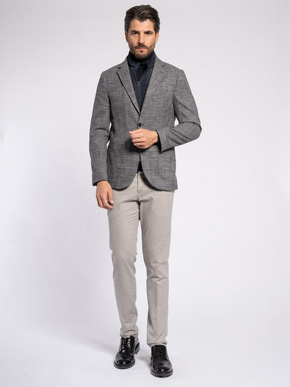 Giacca a quadri con pettorina