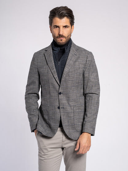 Giacca a quadri con pettorina