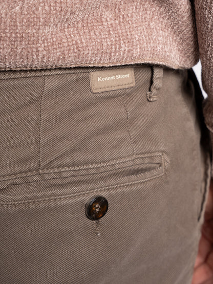 Pantalone in gabardine elasticizzato