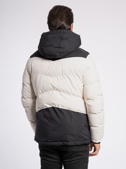 Piumino bicolore in tessuto tecnico