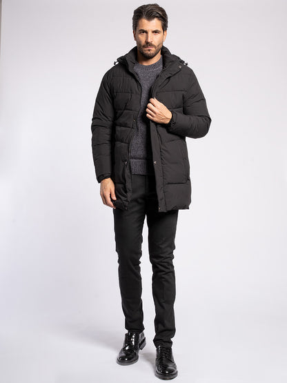 Piumino con imbottitura in ecopelliccia