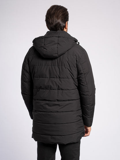 Piumino con imbottitura in ecopelliccia