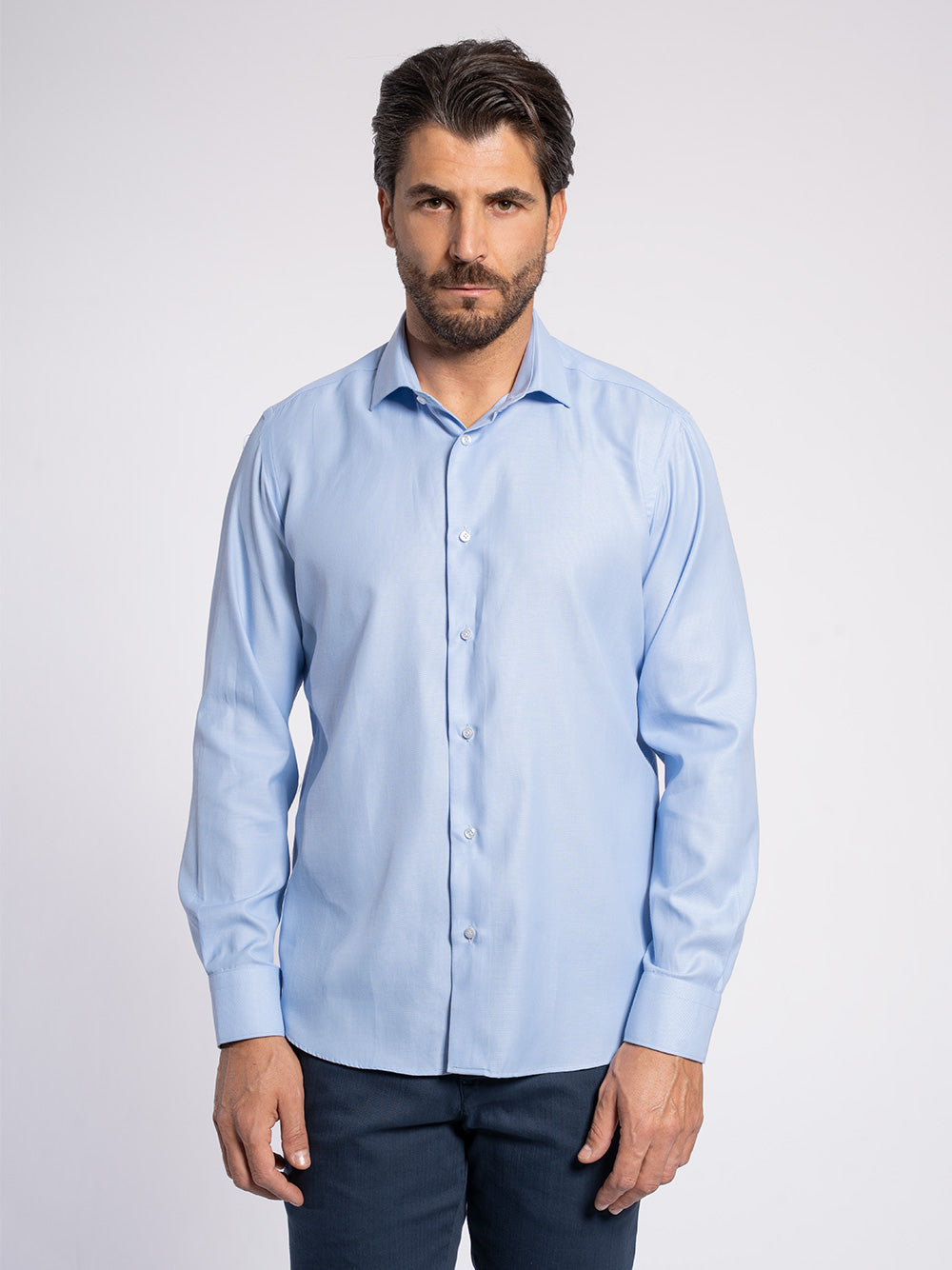 Camicia in oxford nido d'ape