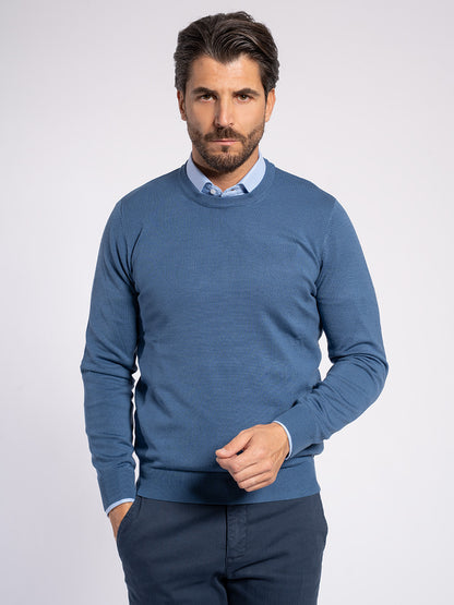 Girocollo basic in viscosa