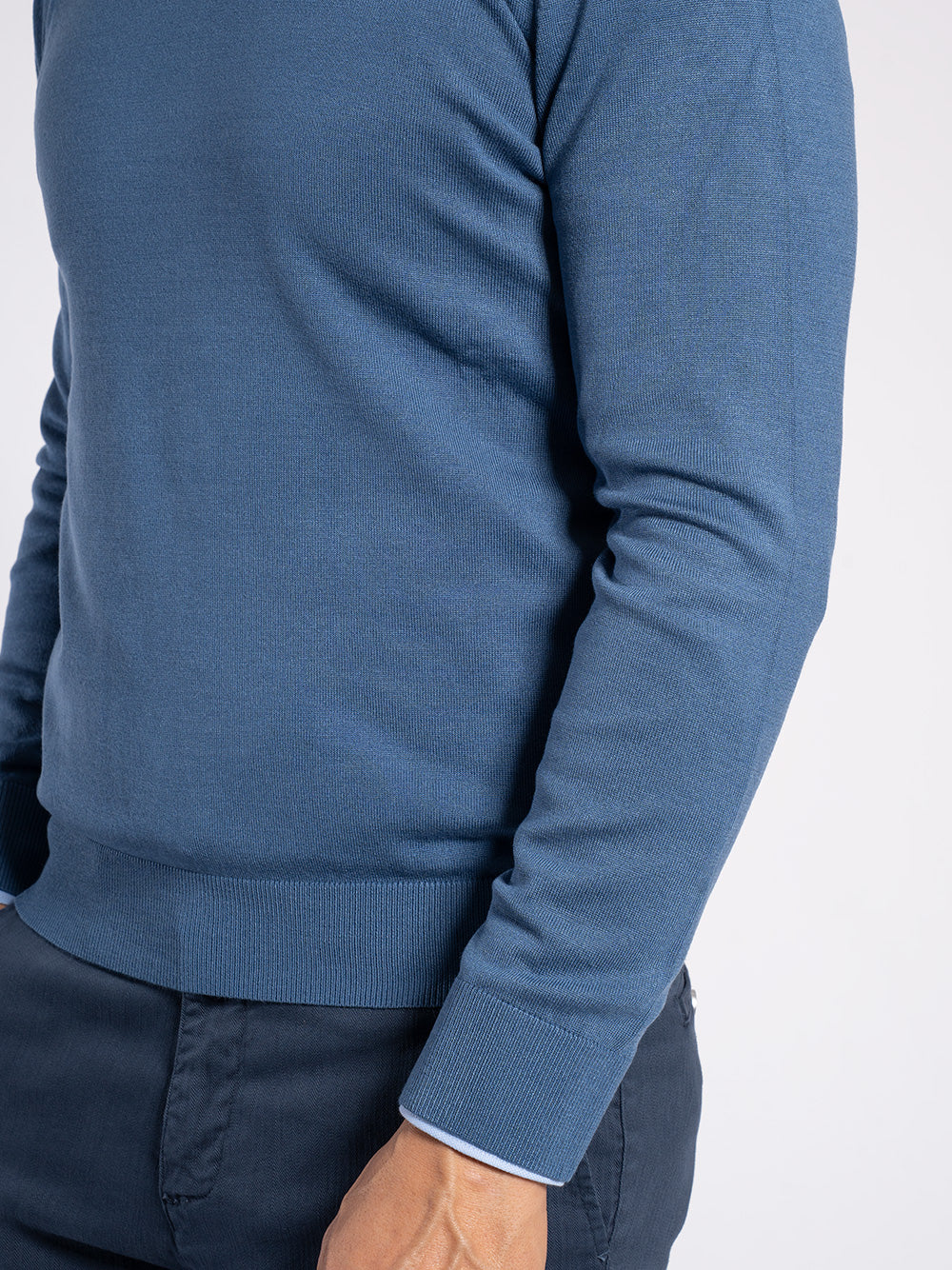 Girocollo basic in viscosa